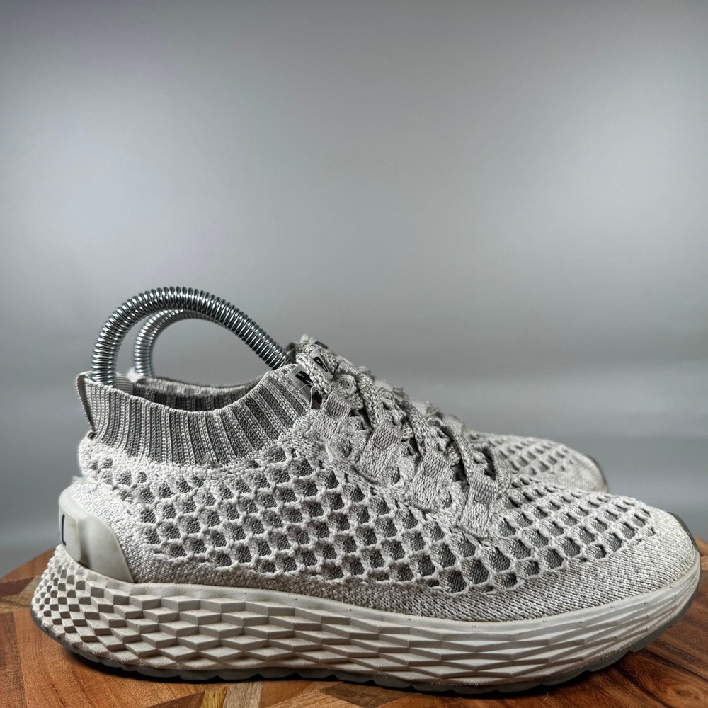 NOBULL Knit Runner Womens 5.5 Mens 4 Grey Athletic Training Shoes Low Top